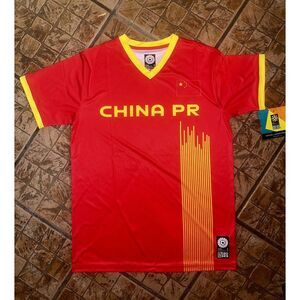 Official 2023 Women's Football World Cup Adult Team Shirt, China, Red Medium NWT